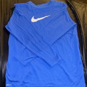 PLAIN BLUE BOYS NUKE LONG SLEEVE DRI FIT LARGE